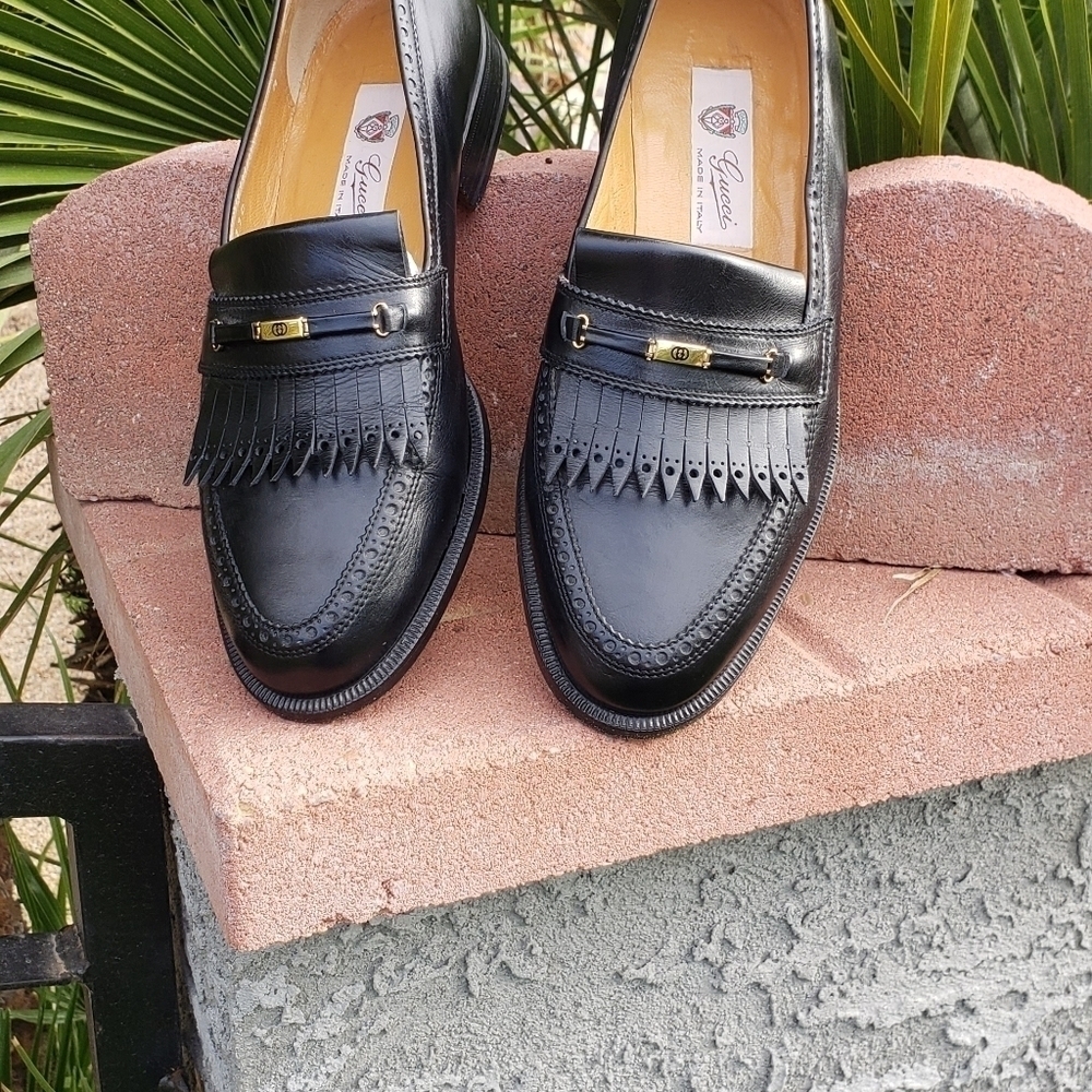 RARE VINTAGE GUCCI 🇮🇹 LOAFERS - Picture 5 of 14